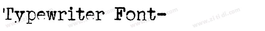 Typewriter Font字体转换